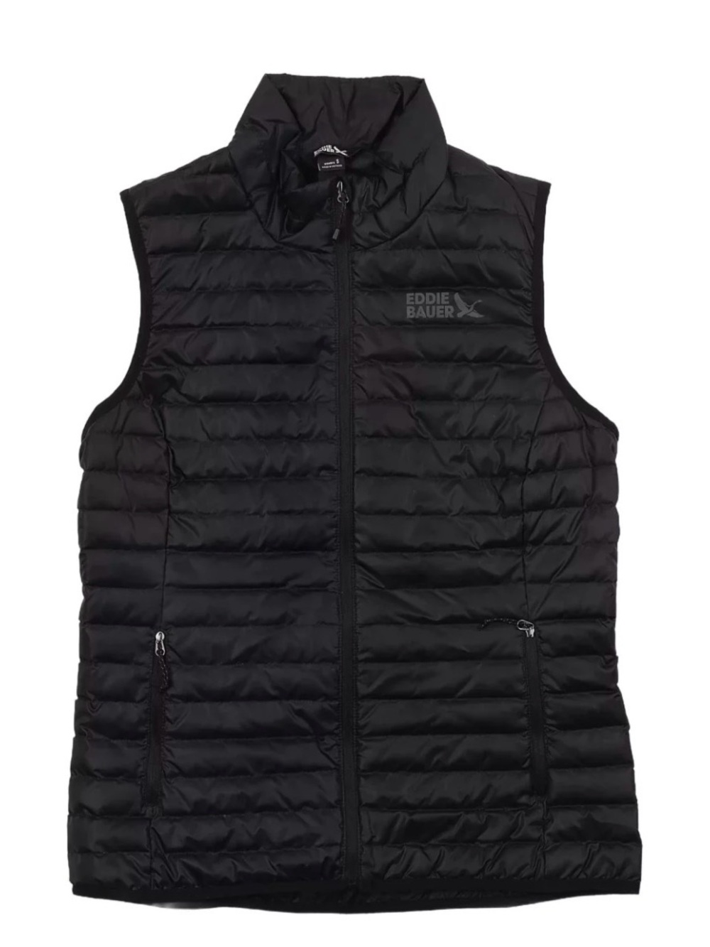 Eddie Bauer down 650 black quilted vest M